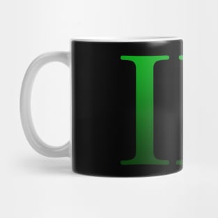 Green Roman Numeral 9 IX Mug